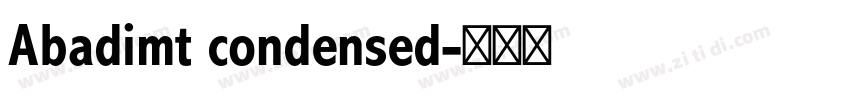 Abadimt condensed字体转换